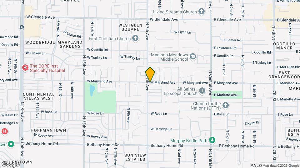543 W Maryland Ave Map and Location Details