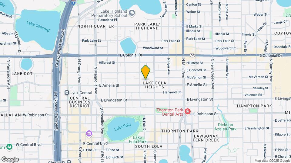 623 E Amelia St Map and Location Details