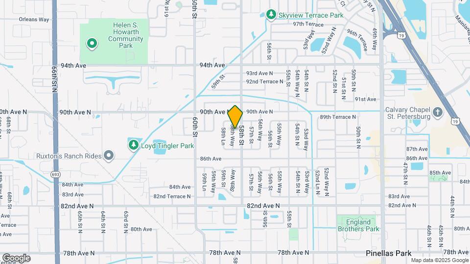8825 58th Way Mapa y Detalles de la Ubicación