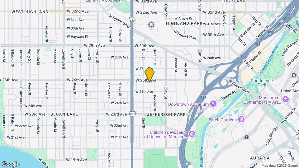 2830 W 26th Ave Map and Location Details