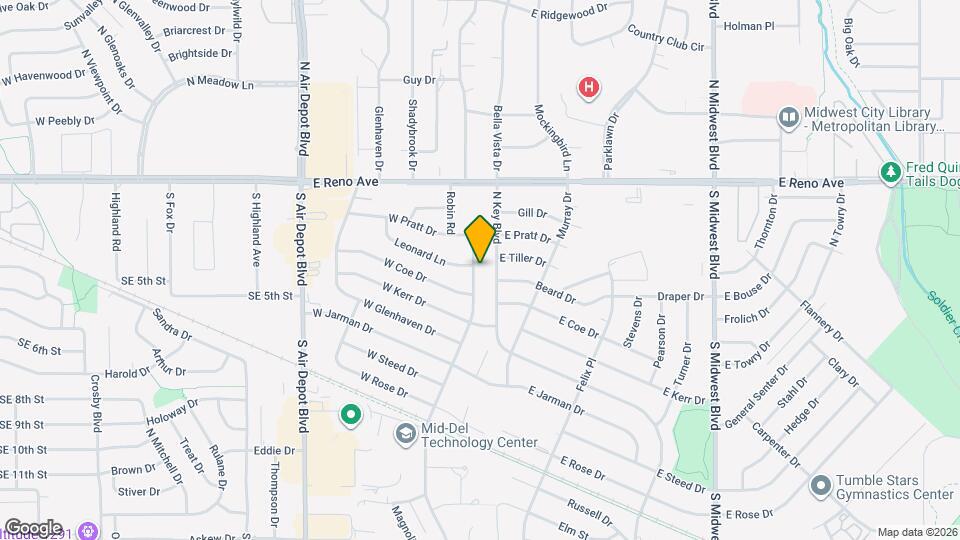 2320 Maple Dr Map and Location Details