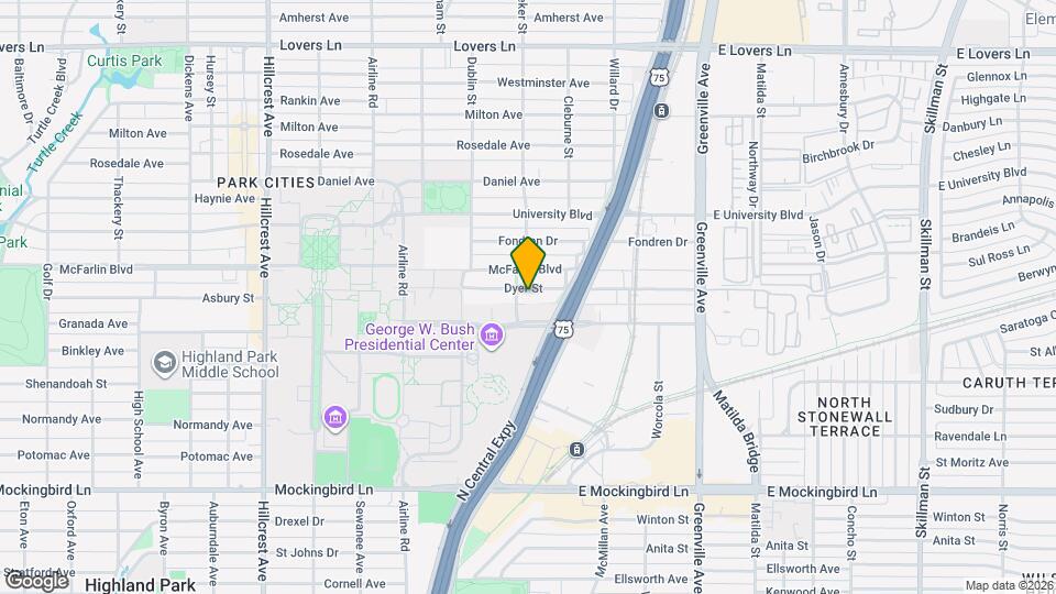 2833 Dyer St Map and Location Details