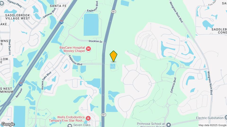 Amberlin Wiregrass Ranch 55+ Active Adult Map and Location Details