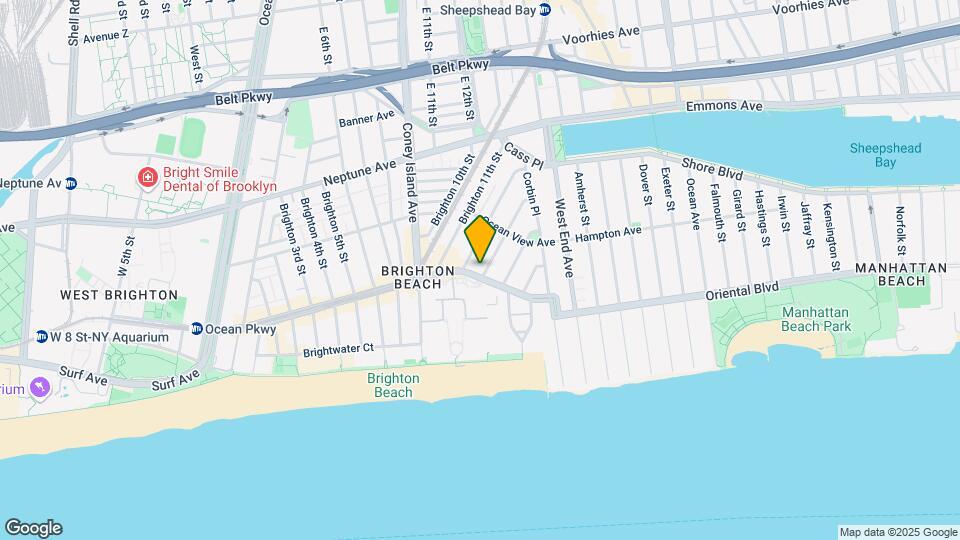 1087 Brighton Beach Ave Map and Location Details