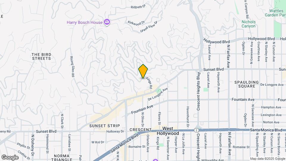 8440 Harold Way Map and Location Details