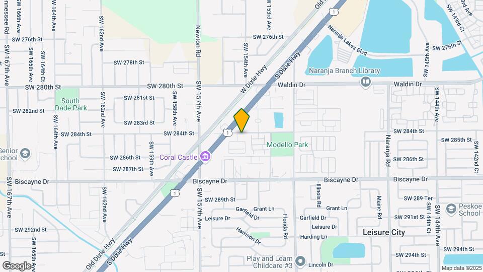 15400 SW 284th St Map and Location Details