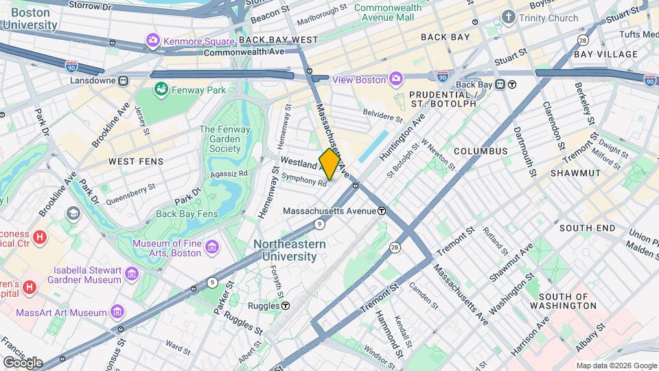 85 Gainsborough St Map and Location Details