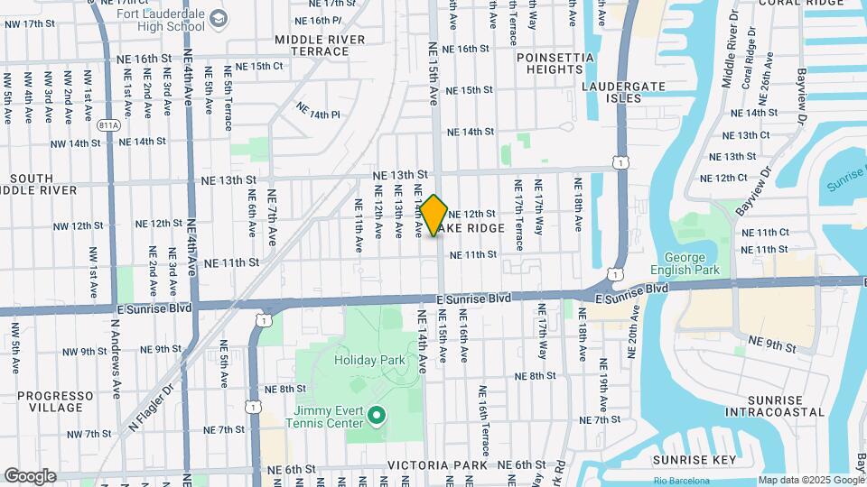 1115 NE 15th Ave Map and Location Details