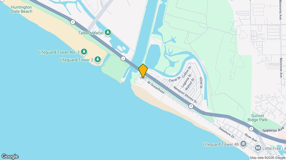 7304 W Oceanfront Map and Location Details