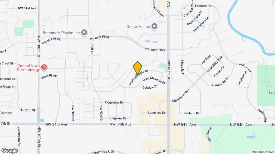 8912 Highland Oaks Dr Map and Location Details