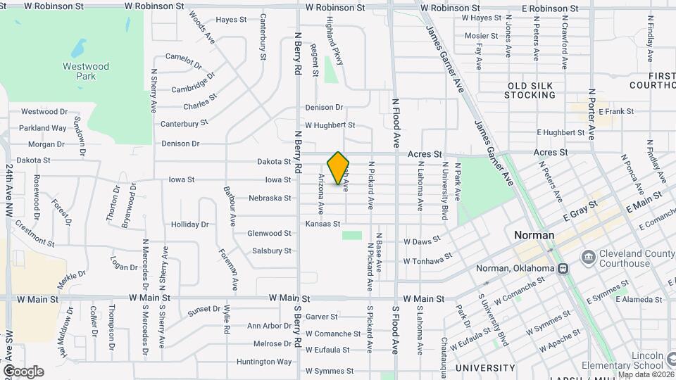 820 Iowa St Map and Location Details