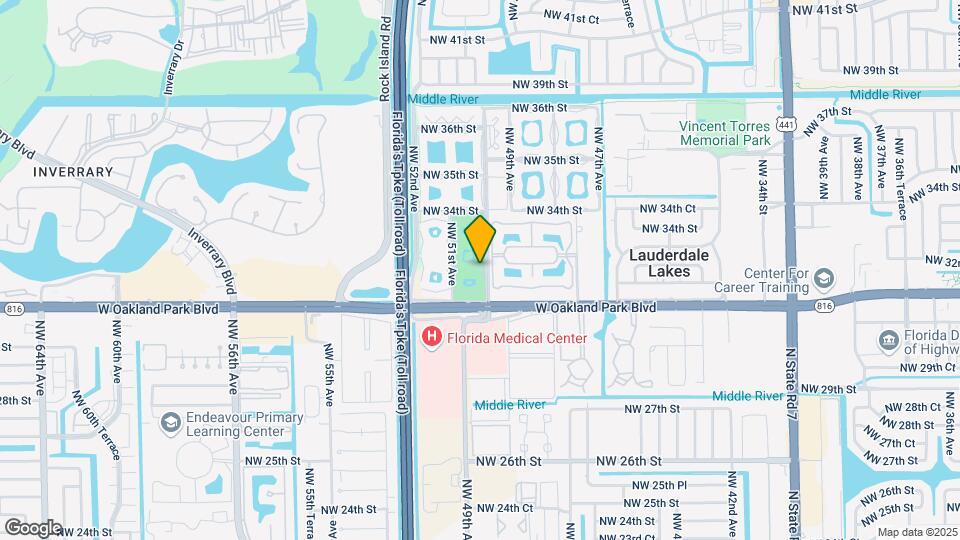 5001 W Oakland Park Blvd Map and Location Details