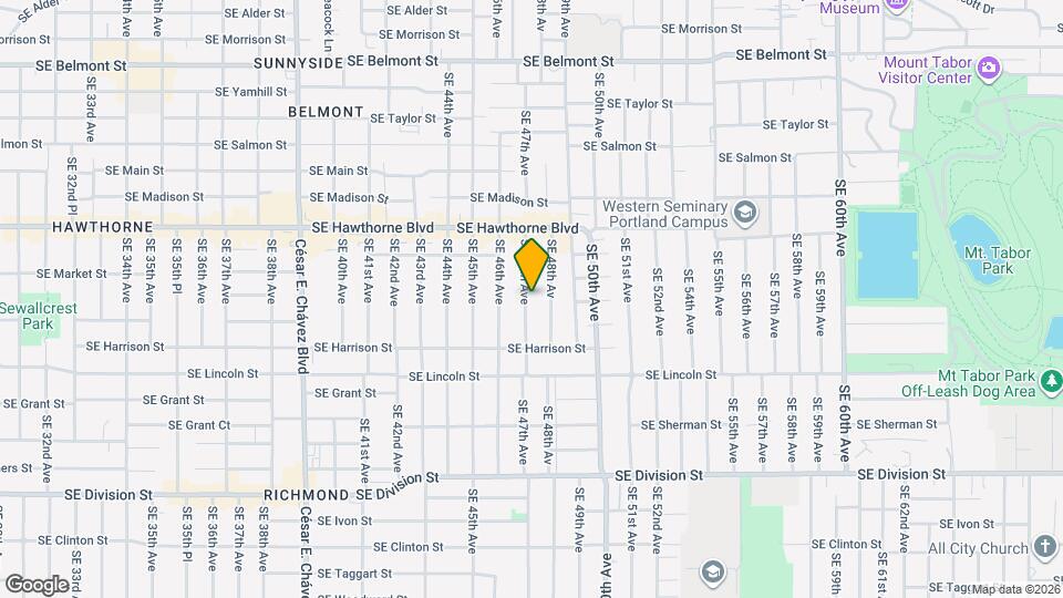 1740 SE 47th Ave Map and Location Details