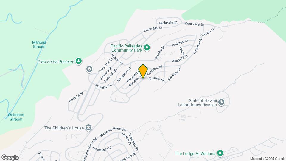 2277 Aumakua St, Unit Studio Mapa y Detalles de la Ubicación