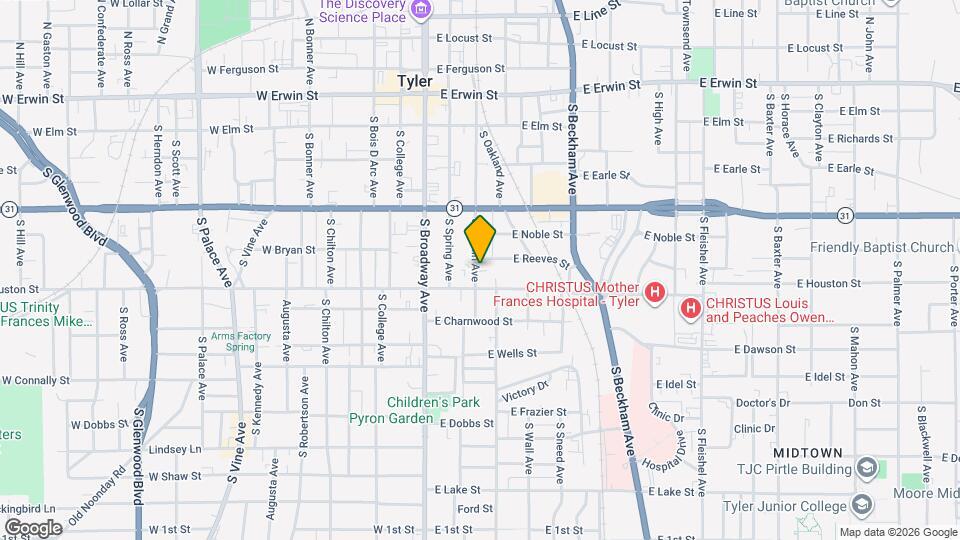 520 S Fannin Ave, Unit 520 Fannin Ave. Mapa y Detalles de la Ubicación