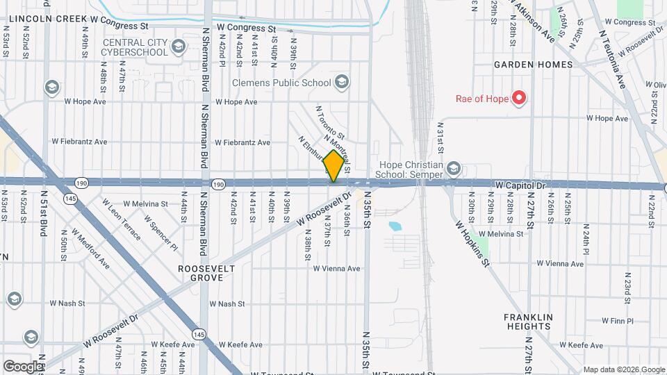 3984 N 37th St Mapa y Detalles de la Ubicación