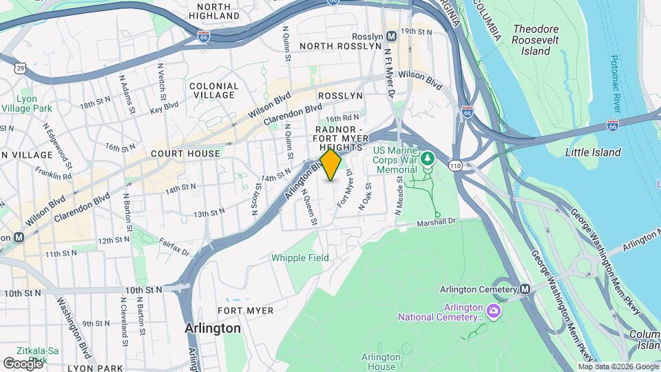 1303 N Pierce St Mapa y Detalles de la Ubicación