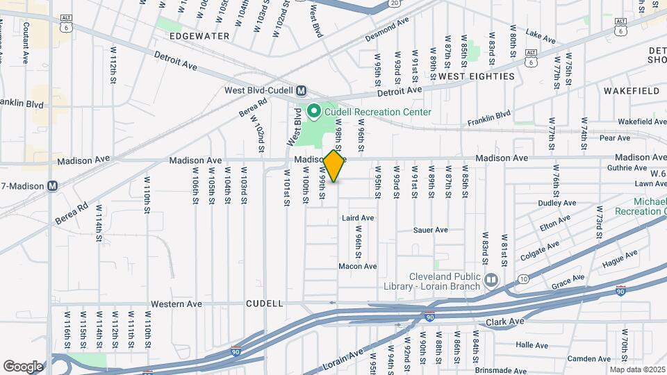 2044 W 98th St Map and Location Details
