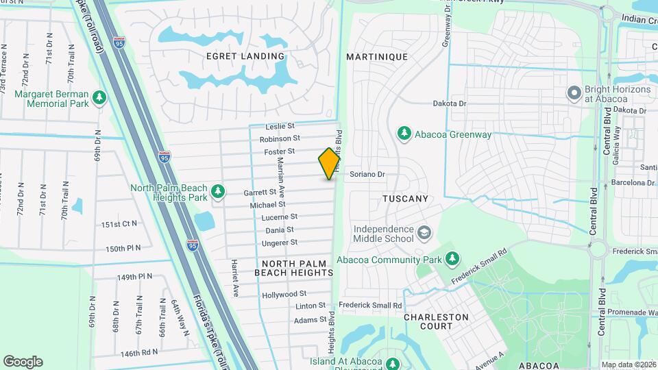 6048 Garrett St Map and Location Details