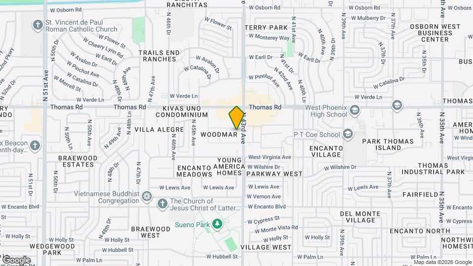 2644 N 43rd Ave Map and Location Details