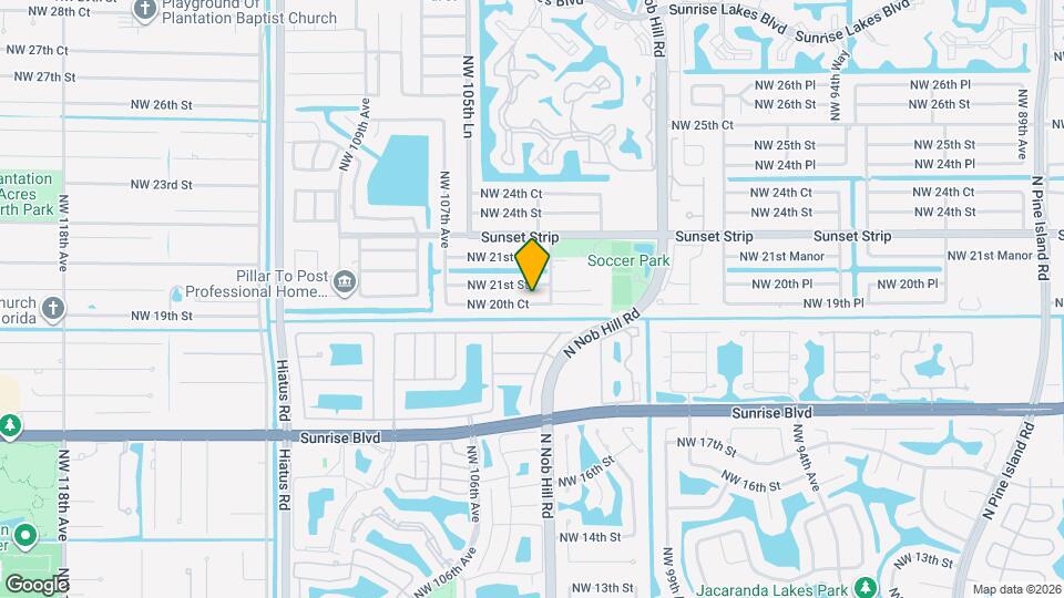 10431 NW 20th Ct Map and Location Details