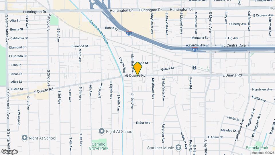 Monrovia Apartments Map and Location Details