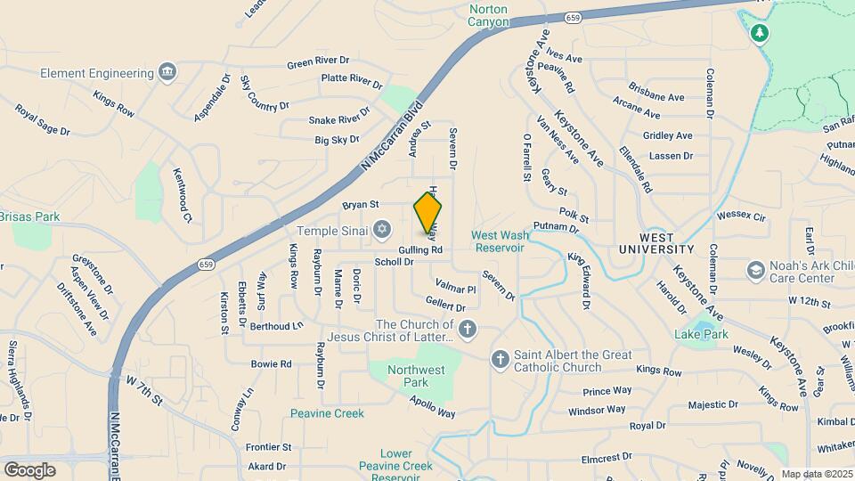 2721 Harding Way Map and Location Details