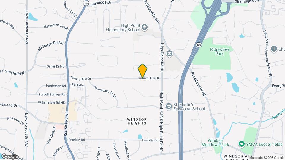 505 Forest Hills Dr Map and Location Details