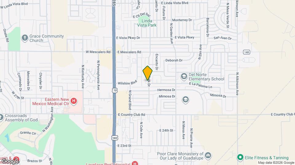 477 E La Paloma Ln Map and Location Details