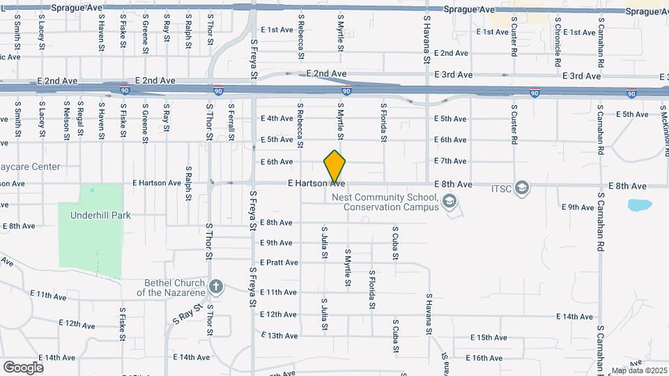 3912 E Hartson Ave Map and Location Details