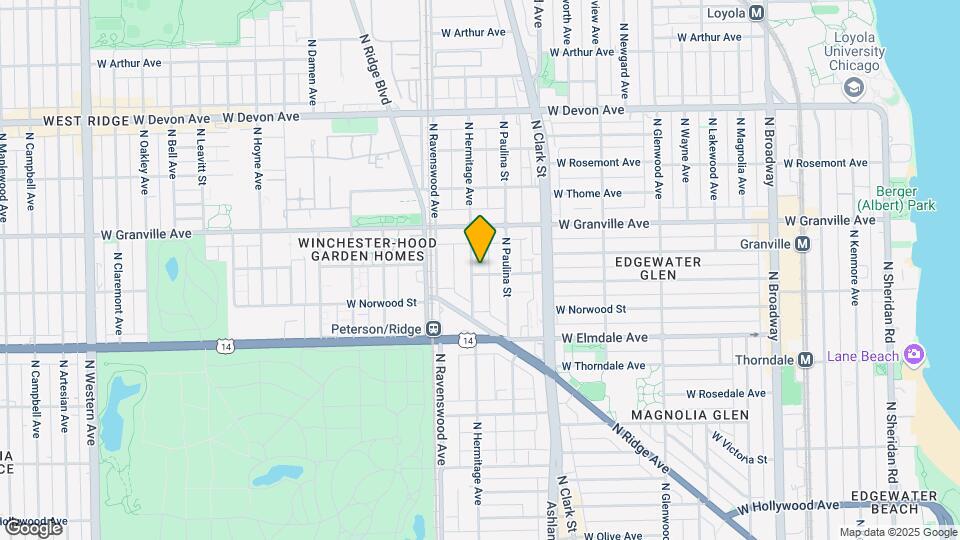 1720 W Glenlake Ave Map and Location Details
