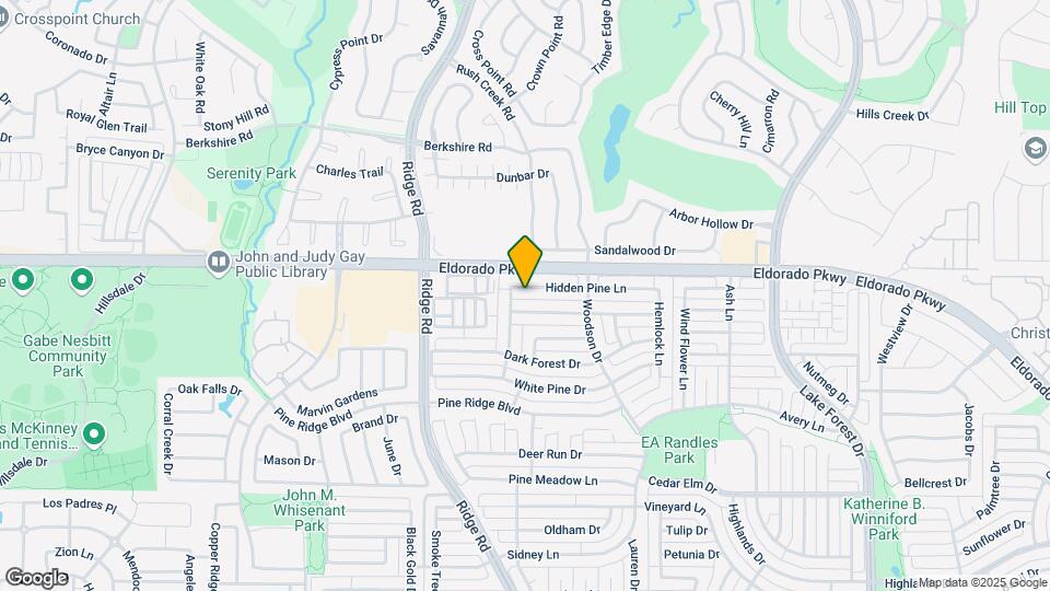 6005 Hidden Pine Ln Map and Location Details