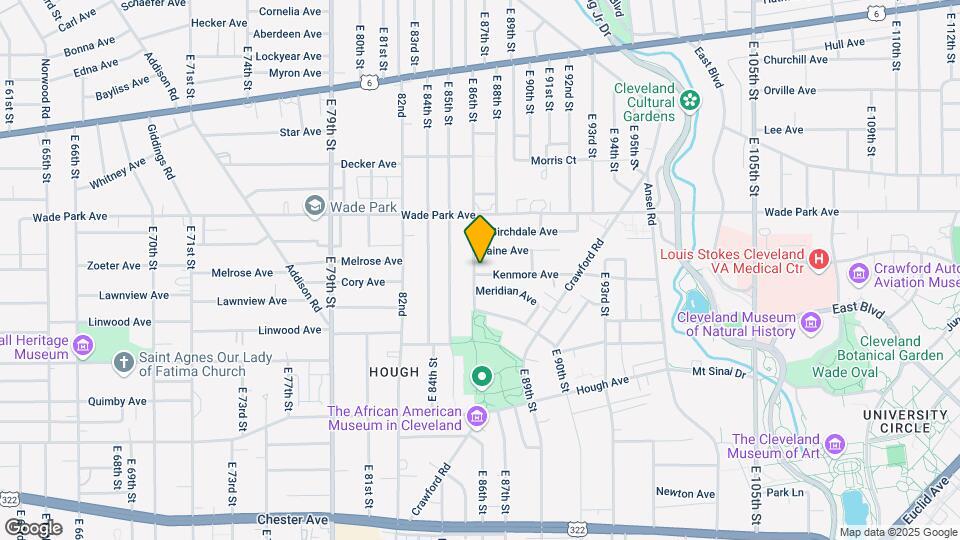 8601 Kenmore Ave Mapa y Detalles de la Ubicación