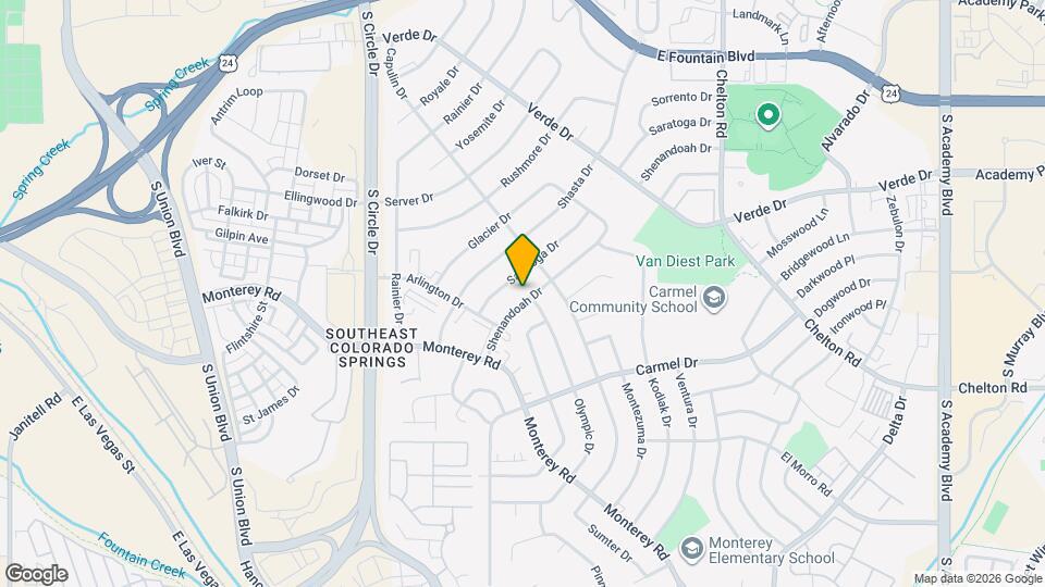 1718 Shenandoah Dr Map and Location Details