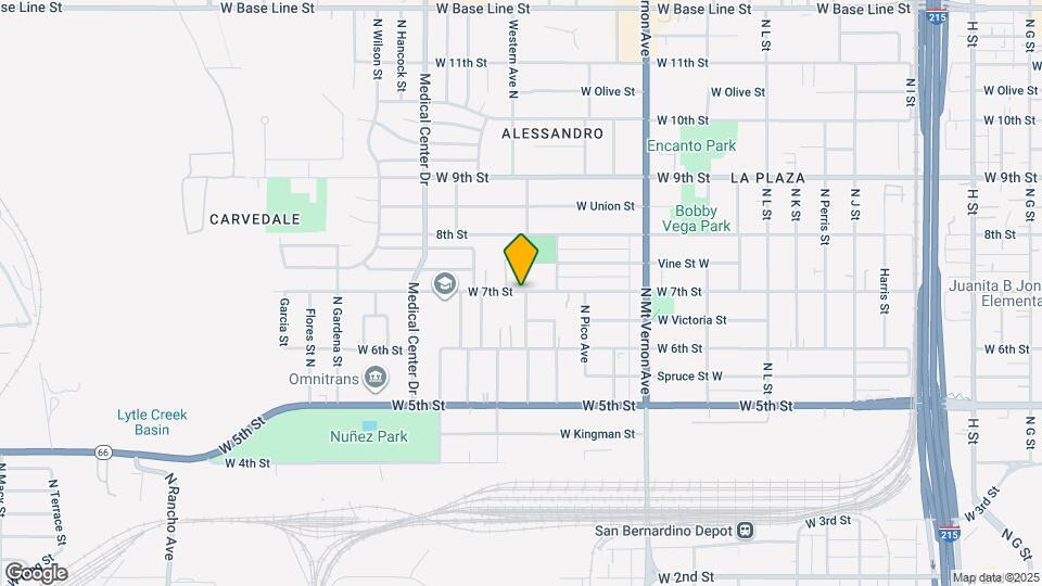 1505 W 7th St Map and Location Details