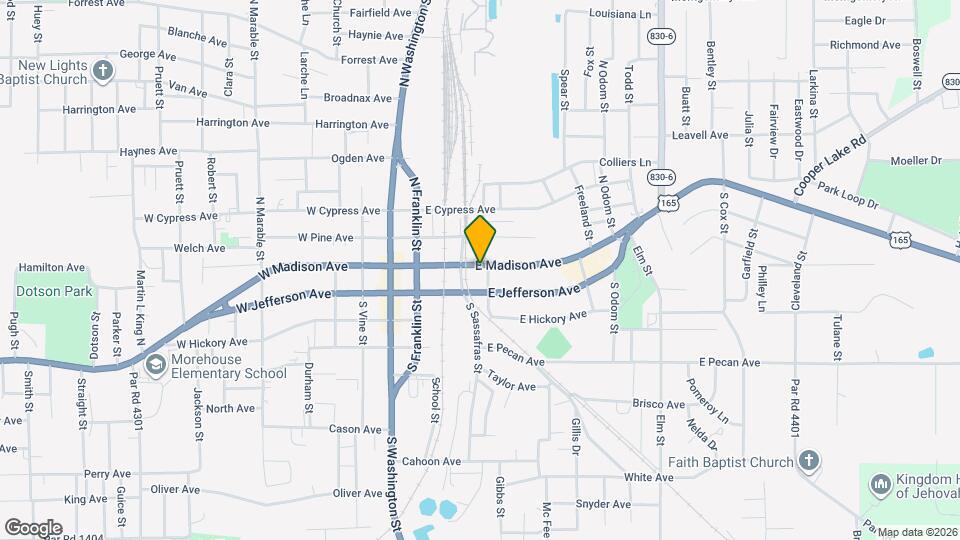 410 E Madison Ave Map and Location Details