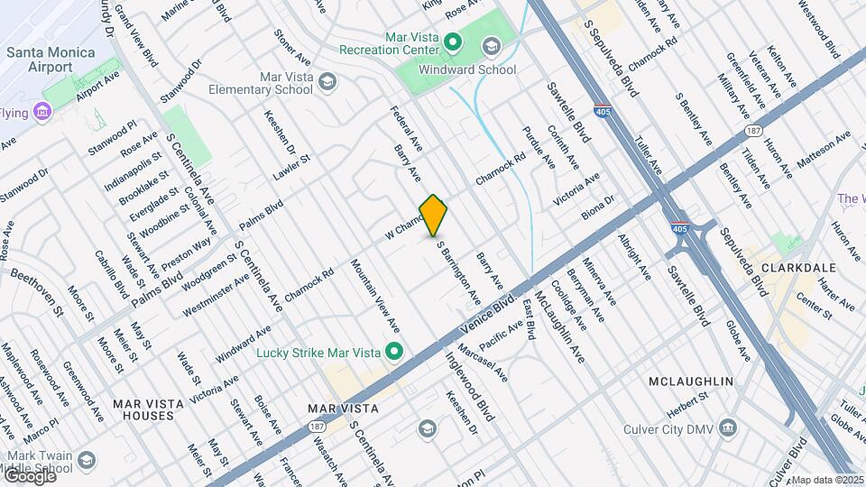 3645 S Barrington Ave Mapa y Detalles de la Ubicación