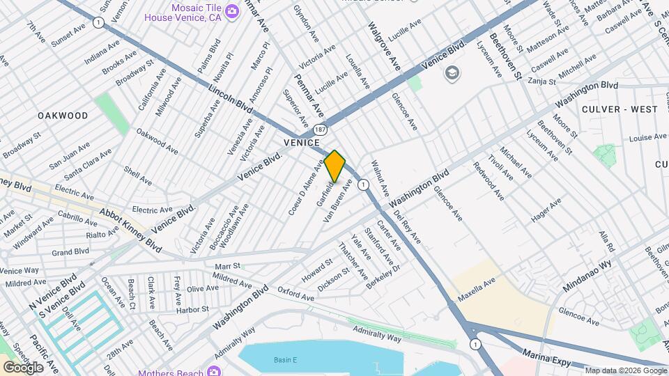 1142 Garfield Ave Map and Location Details