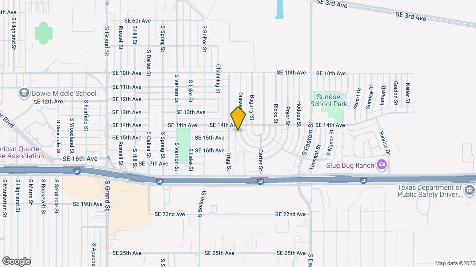 1404 Dunaway St Map and Location Details