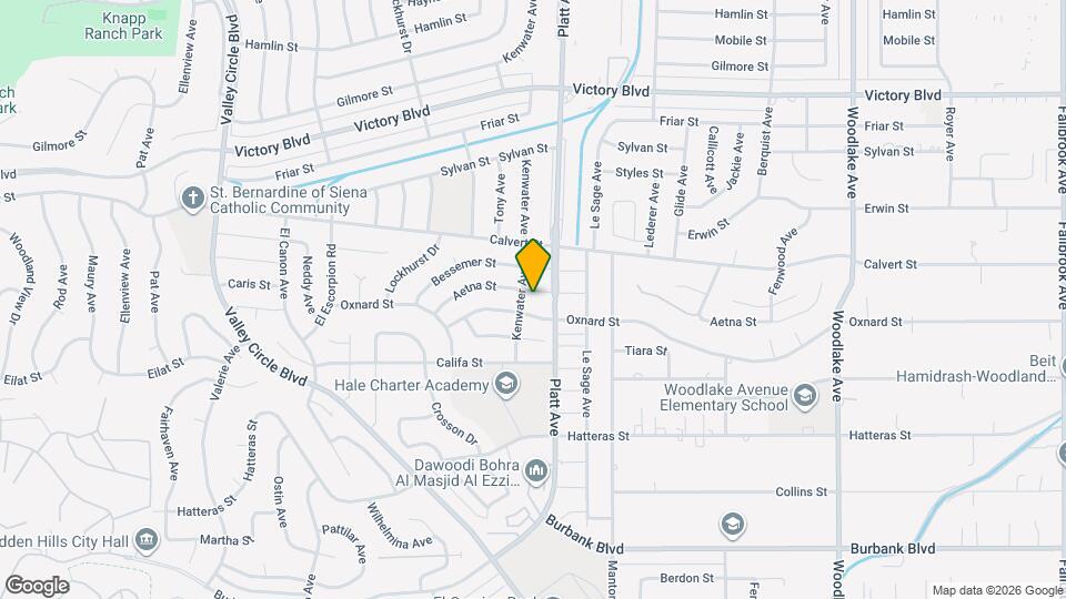 23724 Aetna St Map and Location Details