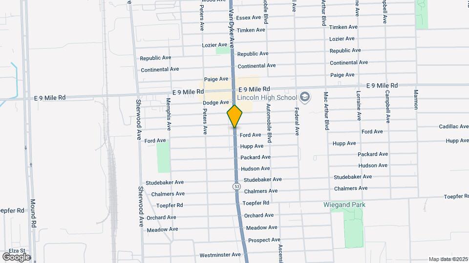 22643 Van Dyke Ave Map and Location Details