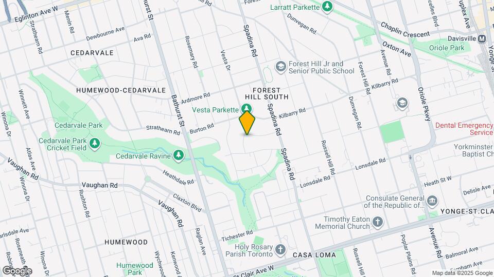 19 Vesta Dr Map and Location Details