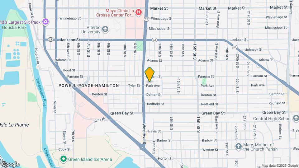 1219 Park Ave Map and Location Details