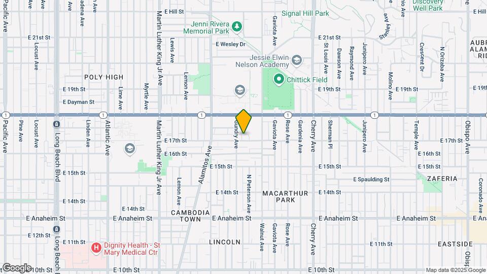 1423 E 17th St Map and Location Details