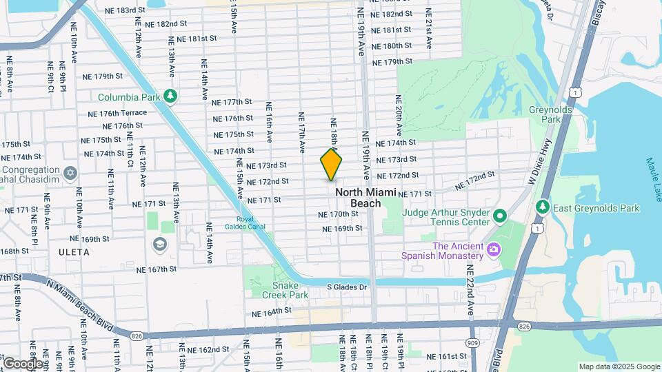 17150 NE 18th Ave Map and Location Details