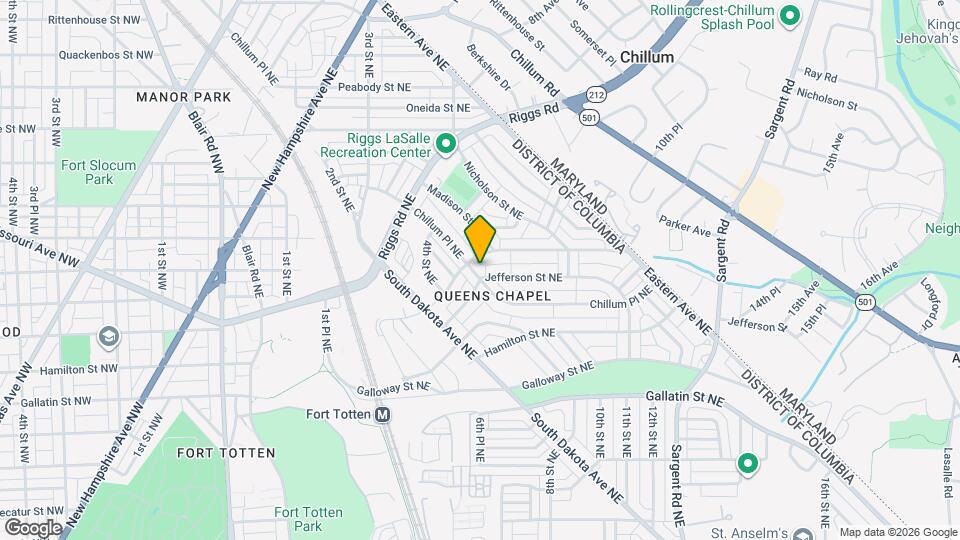 5403 Chillum Pl NE, Unit 5403 Mapa y Detalles de la Ubicación