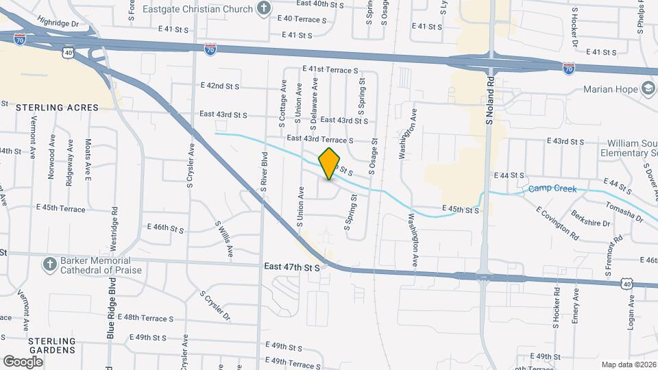 13113 E 44th Terrace S Mapa y Detalles de la Ubicación