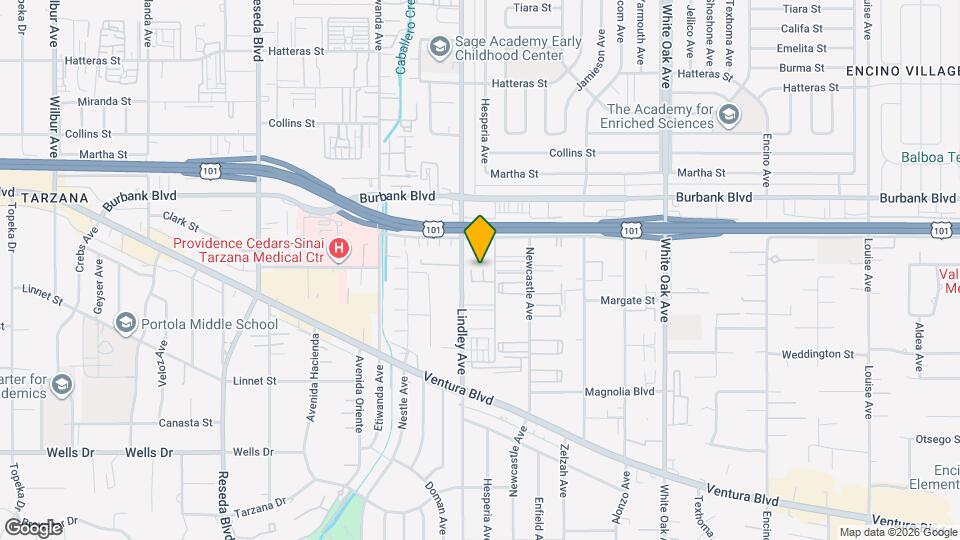 5420 Lindley Ave Map and Location Details