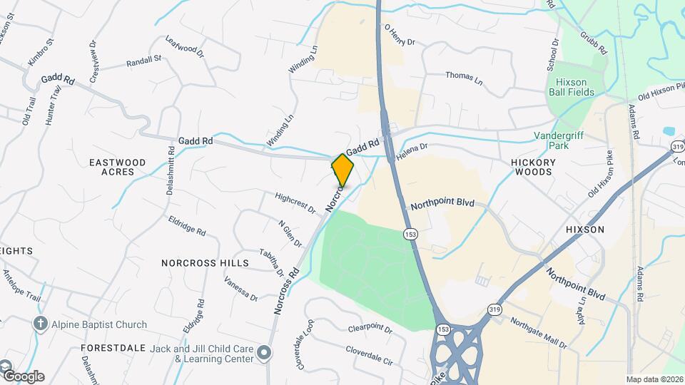 4734 Norcross Rd Map and Location Details