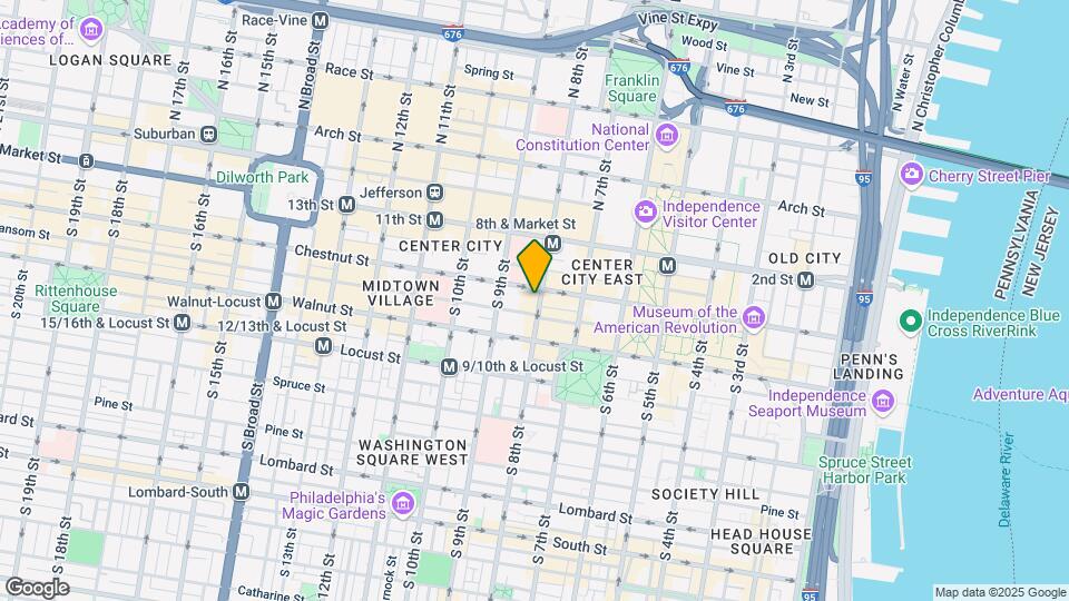 104 S 8th St Map and Location Details